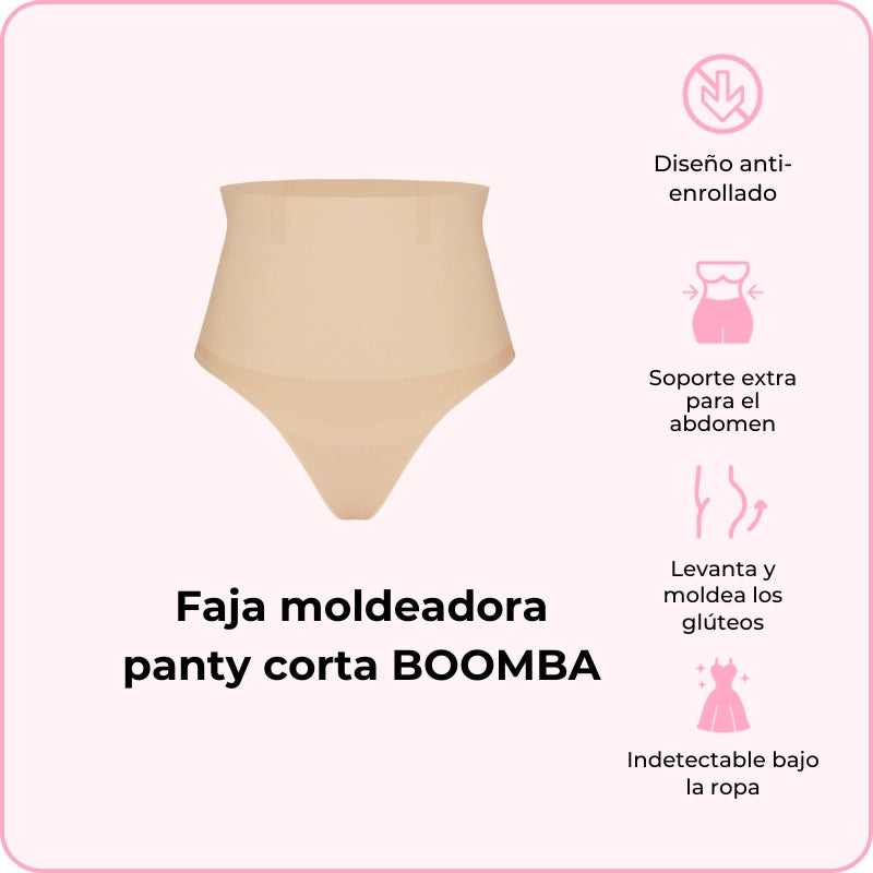 Fajas moldeadoras panty cortas BOOMBA