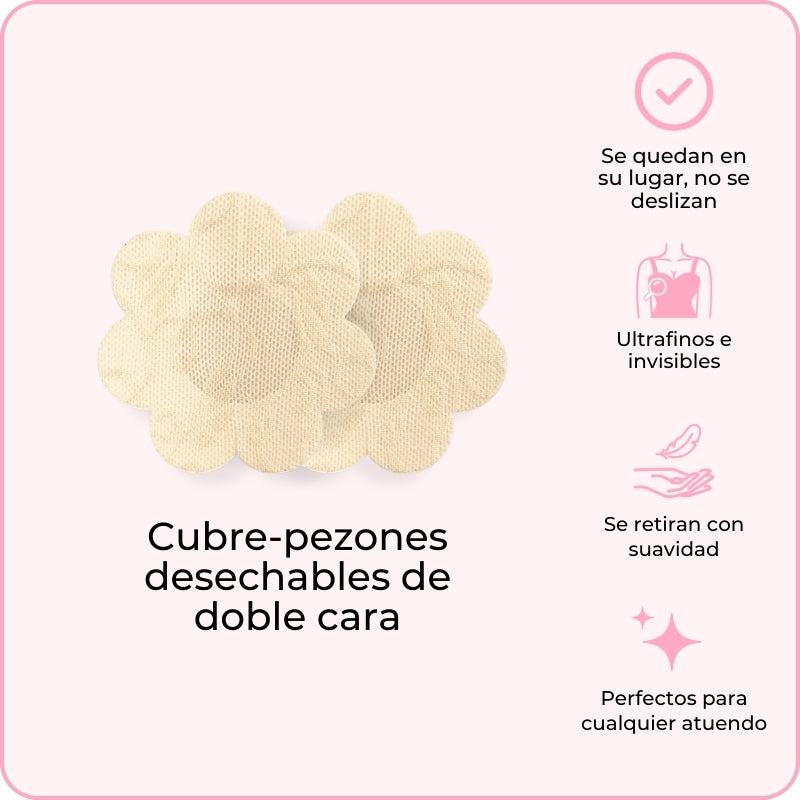 Cubre-pezones desechables de doble cara